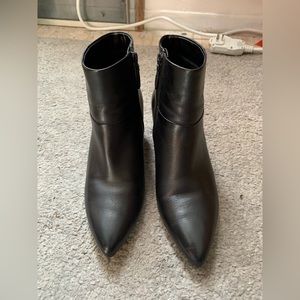 Cole Haan black wedge booties size 7.5